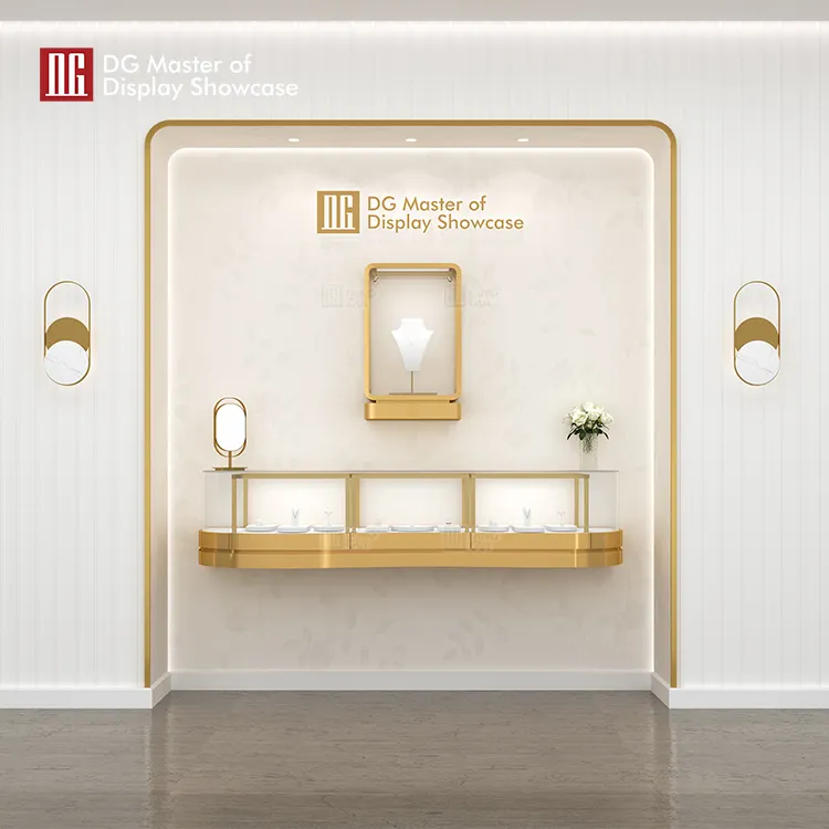 Custom black corner display cabinet factory Manufacturer | DG Display Showcase 5