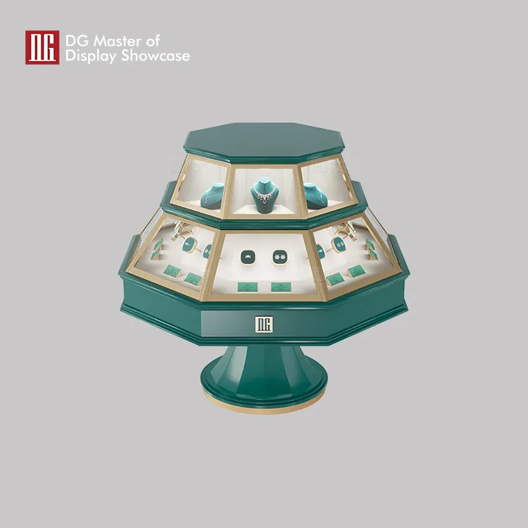 DG Jewelry Display Cabinet: Enhancing Beauty with Gemstone Lighting & Ultra-White Glass 4