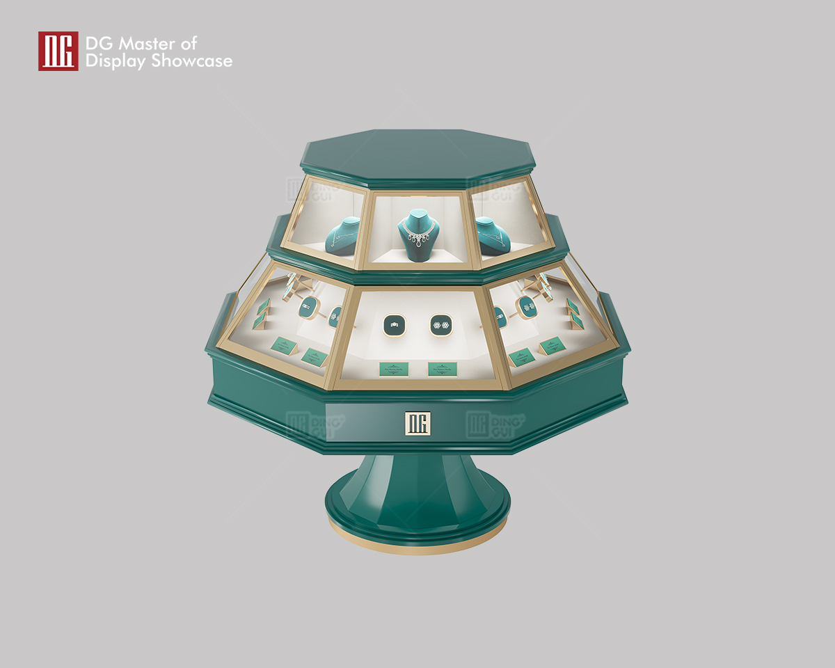 DG Showcase Unique Design Luxury Jewelry Watch Display Showcase Custom Cabinet Decoration 9