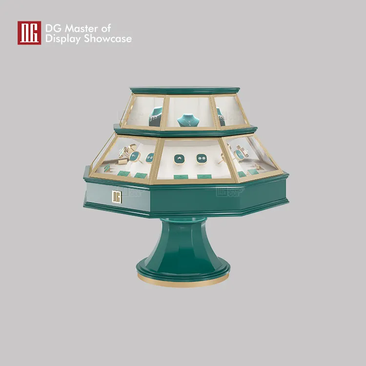 DG Jewelry Display Cabinet: Enhancing Beauty with Gemstone Lighting & Ultra-White Glass 3