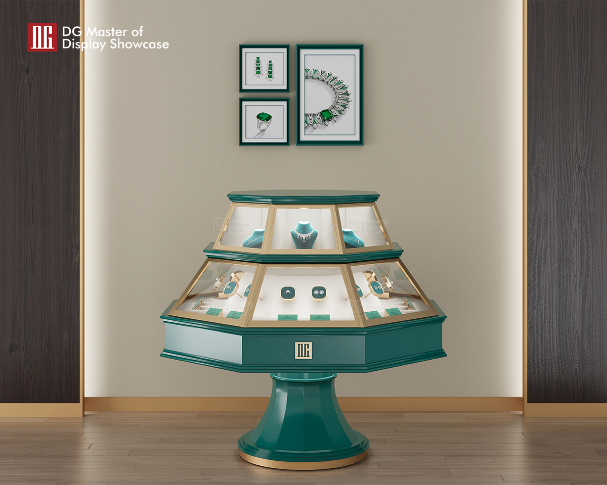 DG Showcase Unique Design Luxury Jewelry Watch Display Showcase Custom Cabinet Decoration 10