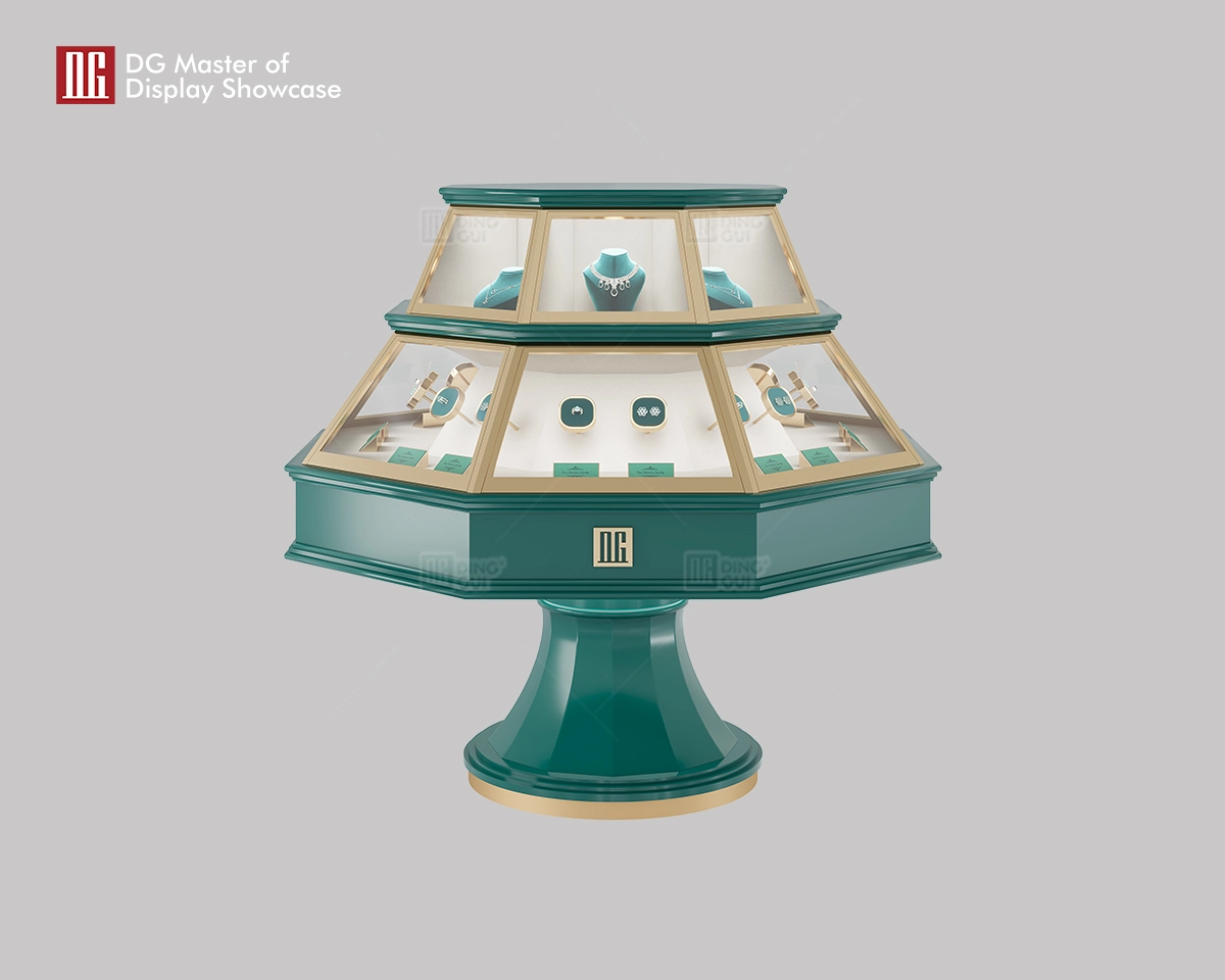 DG Showcase Unique Design Luxury Jewelry Watch Display Showcase Custom Cabinet Decoration 1