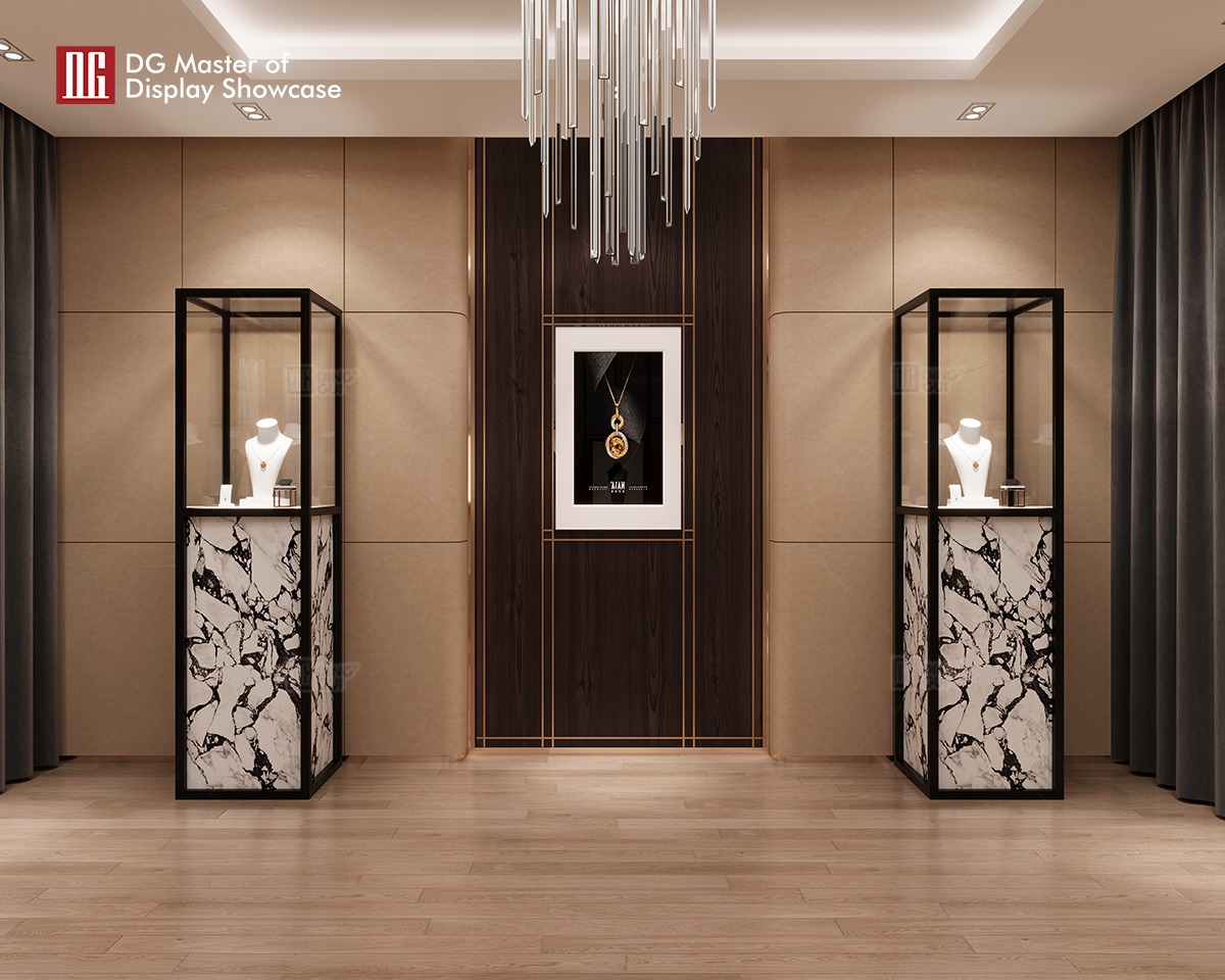 DG Showcase Luksus Smykkeudstilling Urdisplay Smykkemontre Luksusbutik Indretningsdesign 10