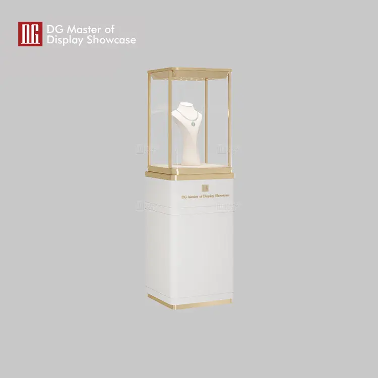 luxury free standing glass display case factory | DG Display Showcase 2
