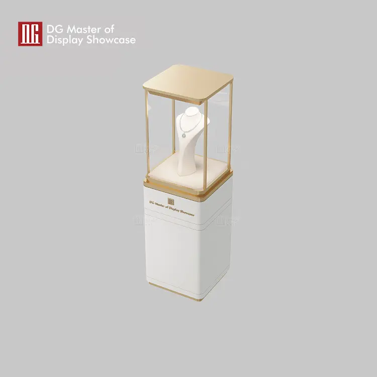luxury free standing glass display case factory | DG Display Showcase 4