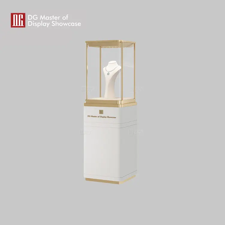 luxury free standing glass display case factory | DG Display Showcase 3