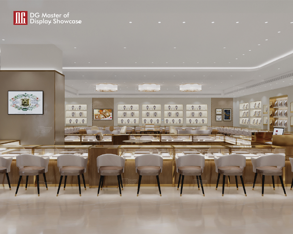 DG Showcase High End Luxury Jewelry Watch Display Cabinet Custom Showcase Service 10