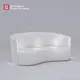 High-Quality White Leather Sofa for Luxury Jewelry Stores 3