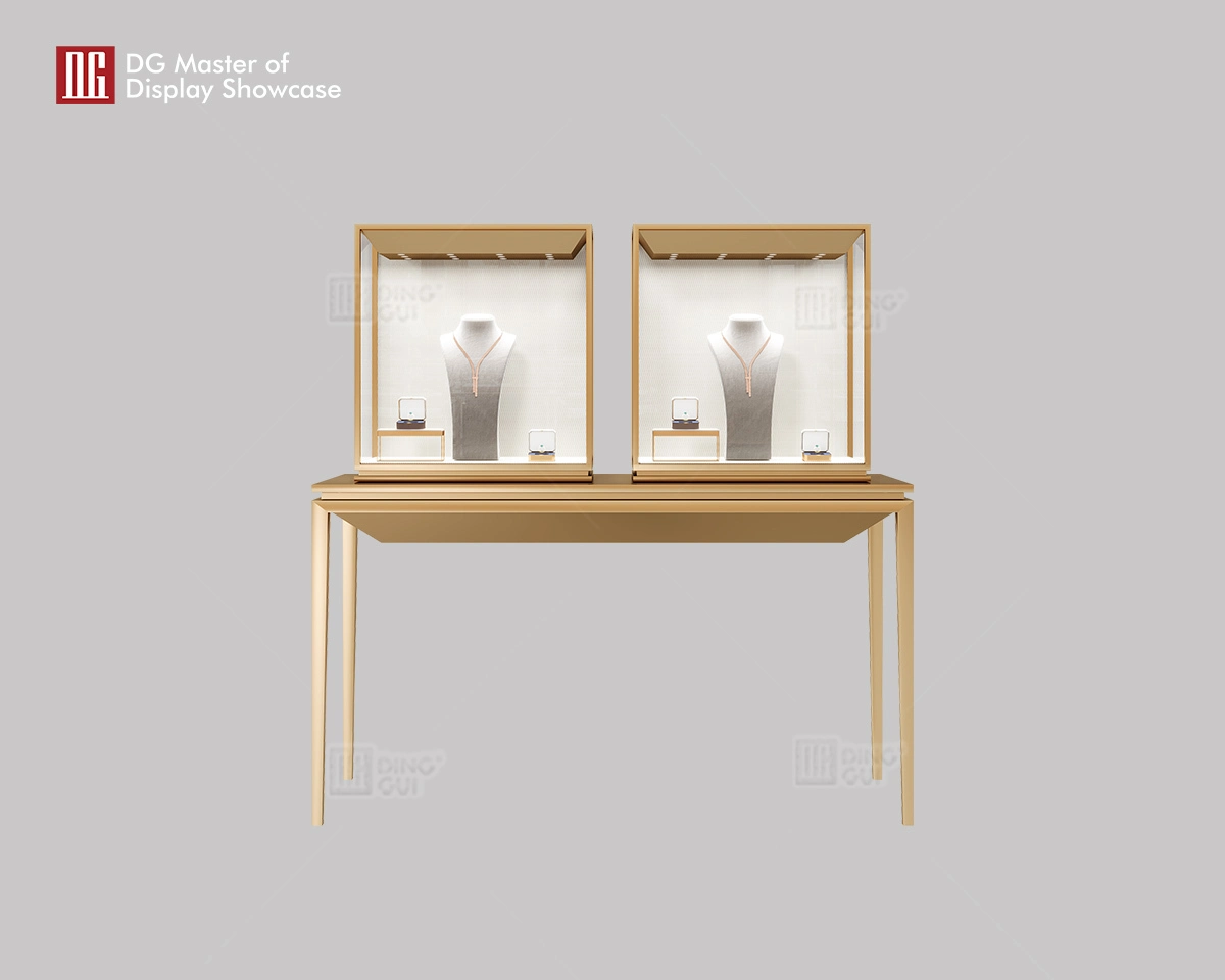 Luxury High-End Custom Double Display Jewelry Watch Display Showcase For DG 1