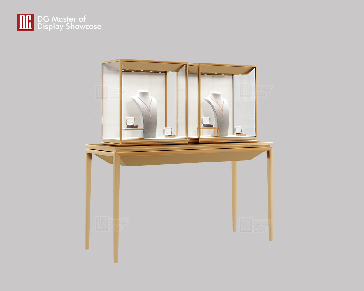 Luxury High-End Custom Double Display Jewelry Watch Display Showcase For DG 7