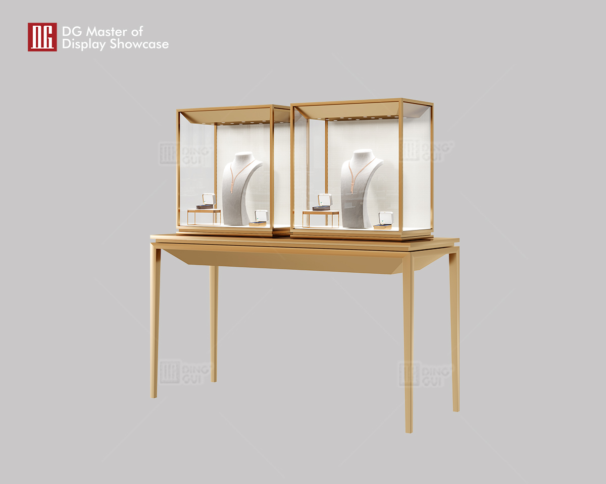 Luxury High-End Custom Double Display Jewelry Watch Display Showcase For DG 8