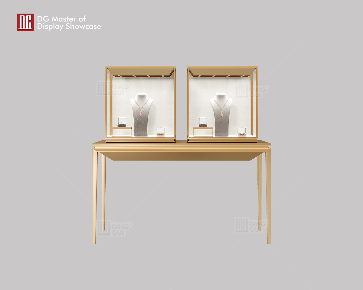 Luxury High-End Custom Double Display Jewelry Watch Display Showcase For DG 6