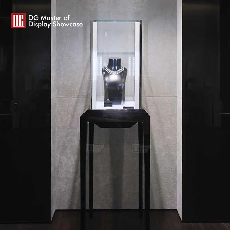 DG Display Showcase | high end free standing glass display case wholesale 2
