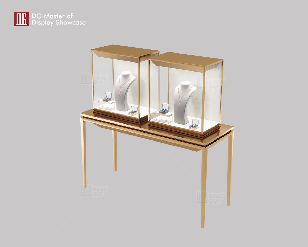Luxury High-End Custom Double Display Jewelry Watch Display Showcase For DG 9
