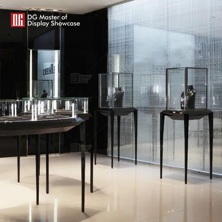 DG Display Showcase | high end free standing glass display case wholesale 6