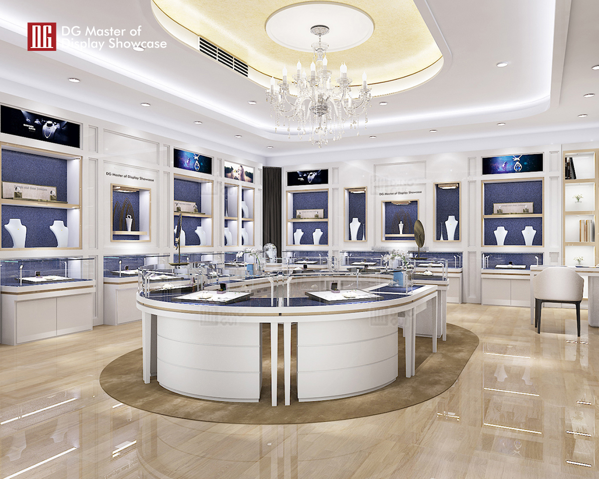 DG Showcase alahas relo showcase kasangkapan nako-customize na laki ng kulay high end luxury showcase 9