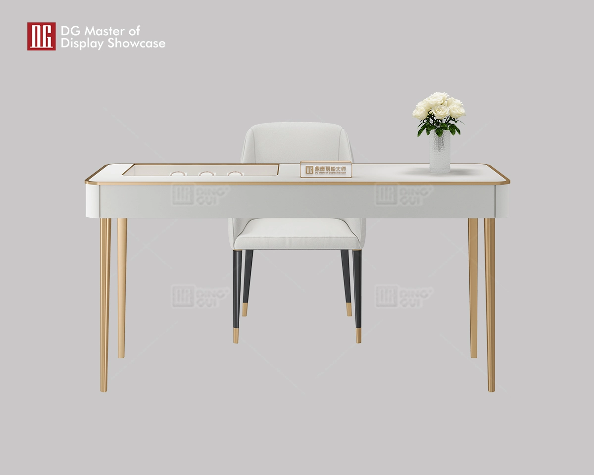 DG Showcase Πολυτελές τραπέζι διαπραγμάτευσης Κοσμηματοπωλείο με ελκυστικό σχεδιασμό 1
