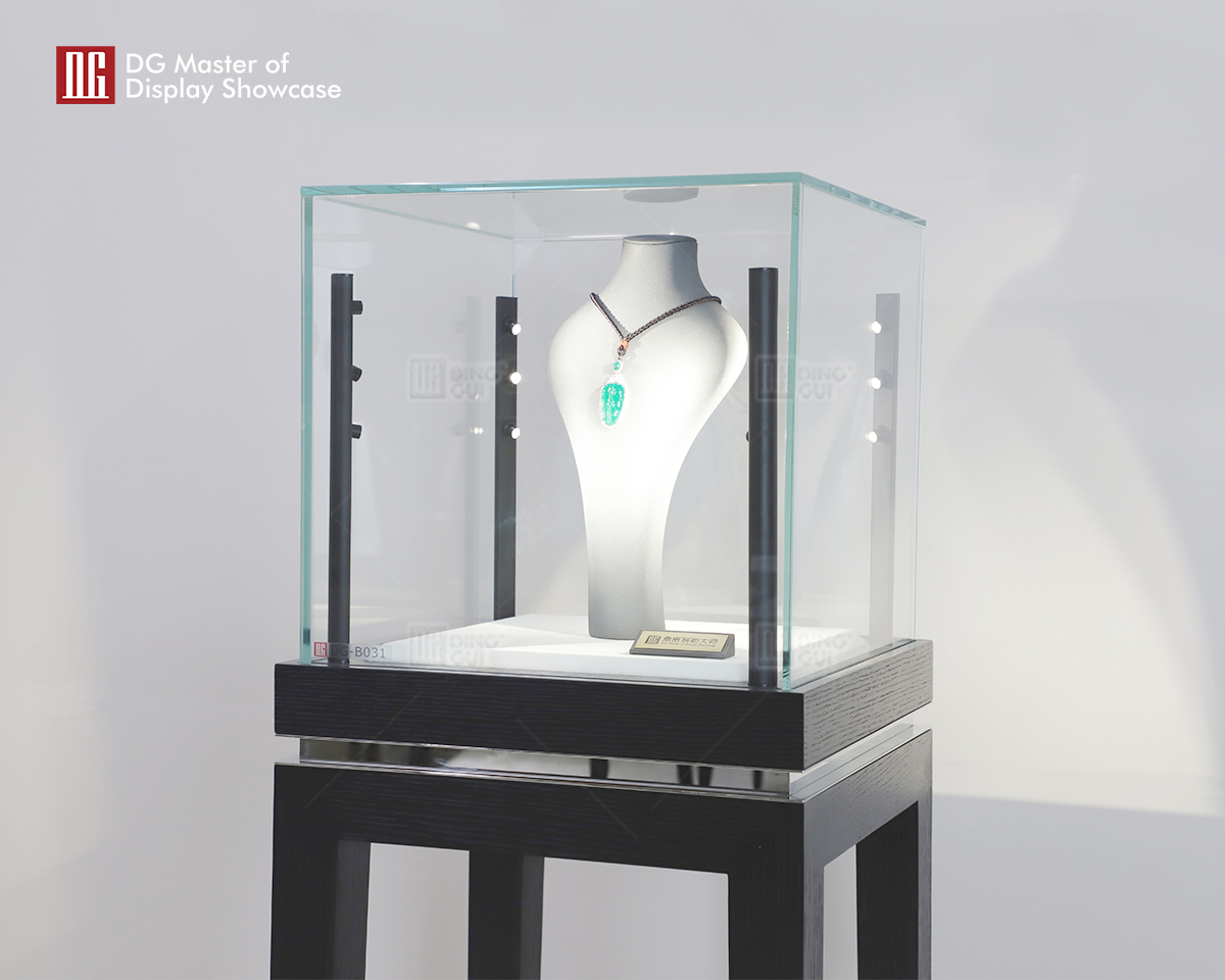 DG Showcase Ang mga high-end na display case ng alahas ay showcase para sa disenyo ng tindahan ng relo ng alahas 8