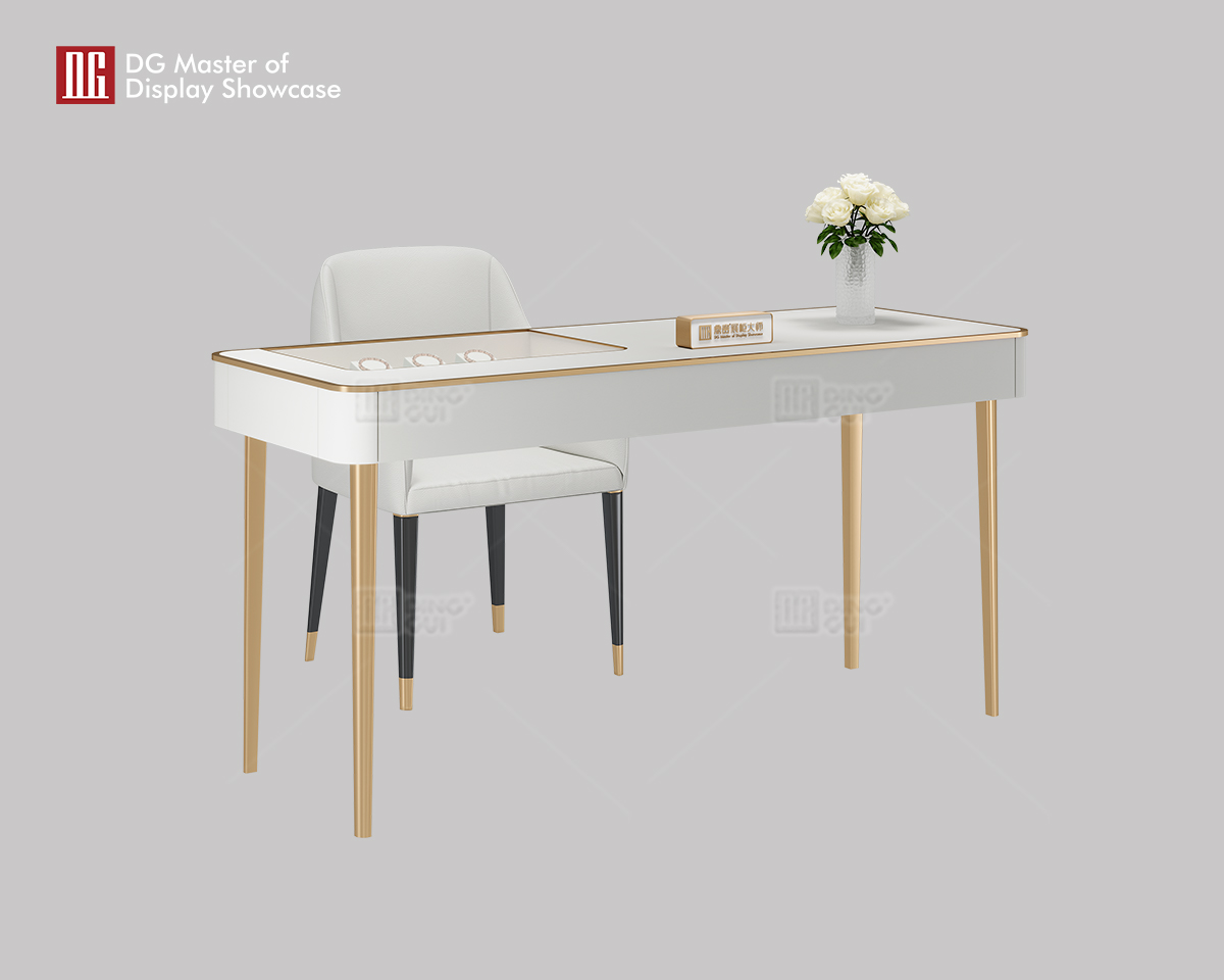 DG Showcase Πολυτελές τραπέζι διαπραγμάτευσης Κοσμηματοπωλείο με ελκυστικό σχεδιασμό 7