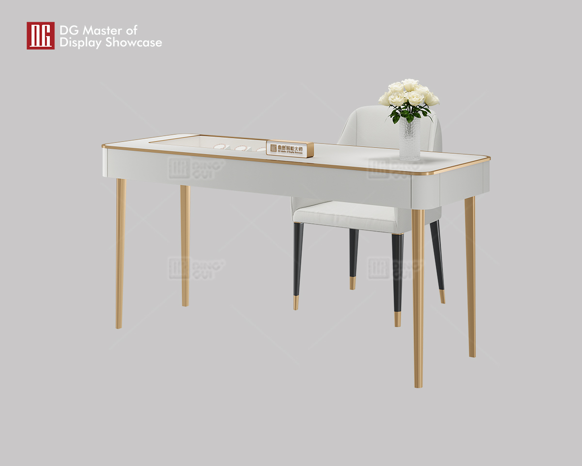 DG Showcase Πολυτελές τραπέζι διαπραγμάτευσης Κοσμηματοπωλείο με ελκυστικό σχεδιασμό 8