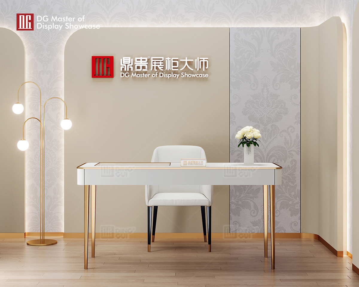 DG Showcase Πολυτελές τραπέζι διαπραγμάτευσης Κοσμηματοπωλείο με ελκυστικό σχεδιασμό 10