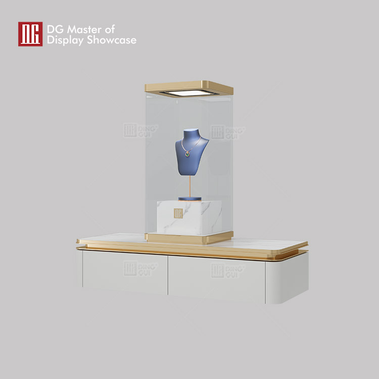 Bepoke black glass display case supplier | DG Display Showcase 6