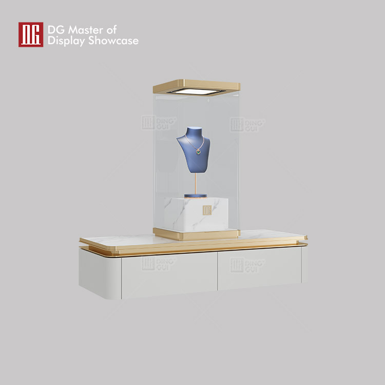Bepoke black glass display case supplier | DG Display Showcase 7