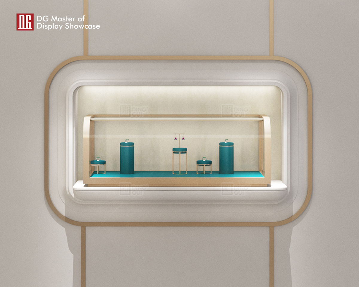 Vitrína DG, luxusná šperkovnica na mieru, nástenná skrinka na hodinky, vitrína, interiérový dizajn 6