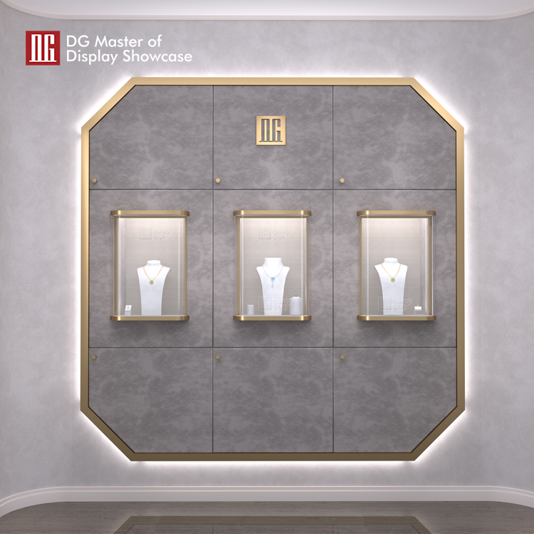 Custom black showcase cabinet wholesale Manufacturer | DG Display Showcase 8