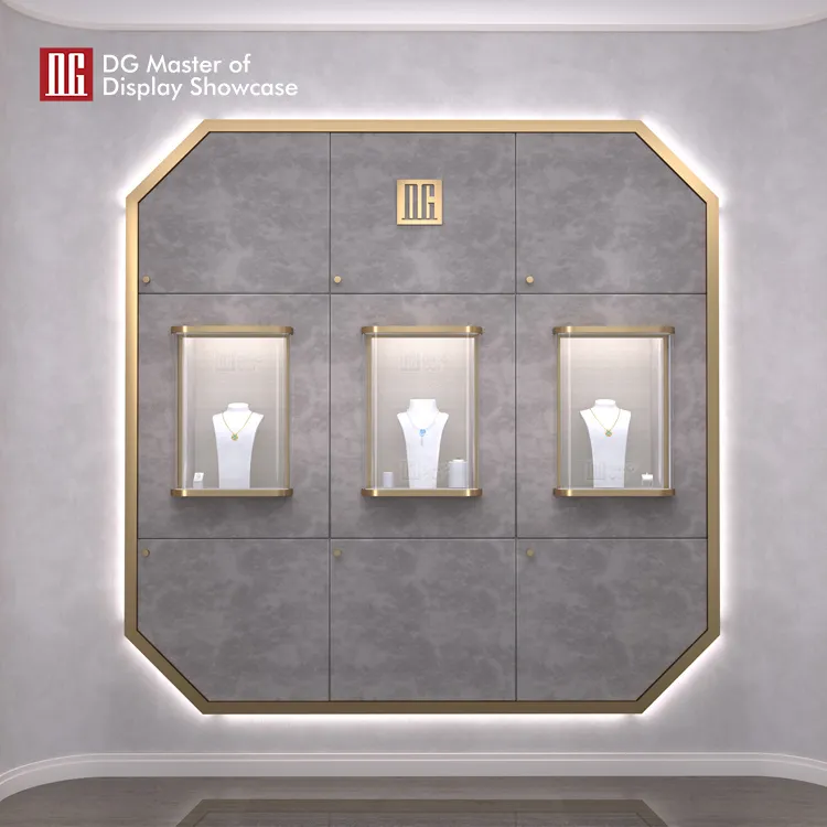 Custom black showcase cabinet wholesale Manufacturer | DG Display Showcase 5