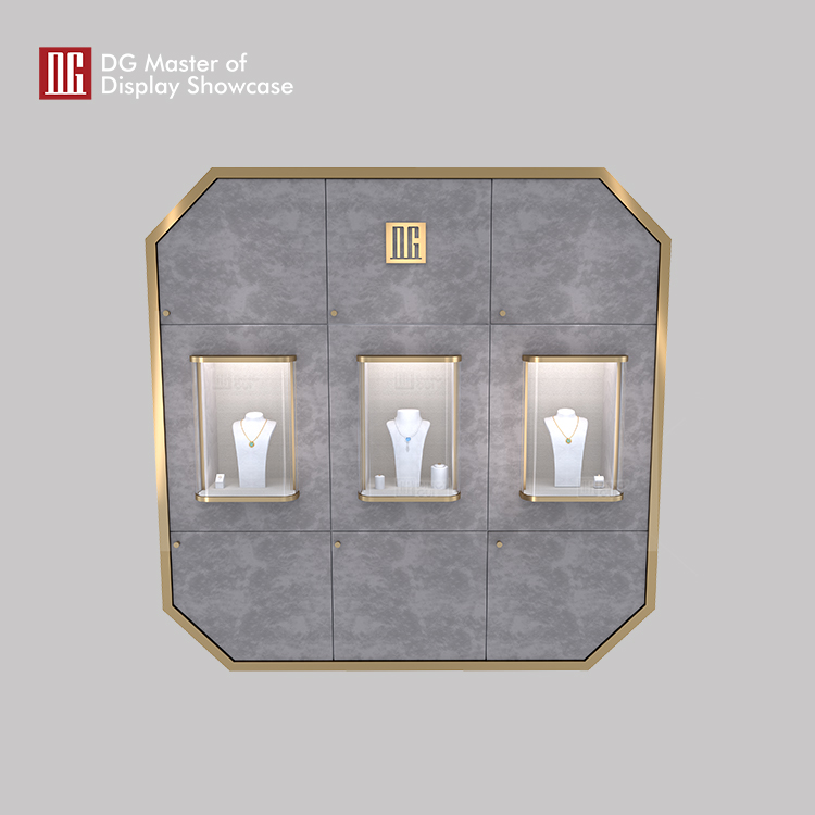 Custom black showcase cabinet wholesale Manufacturer | DG Display Showcase 6
