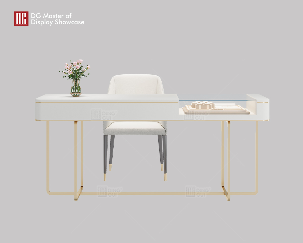 DG Showcase Custom Jewellery Watch Experience Table Store For Fancy Luxury Retail Store Shop Design 6