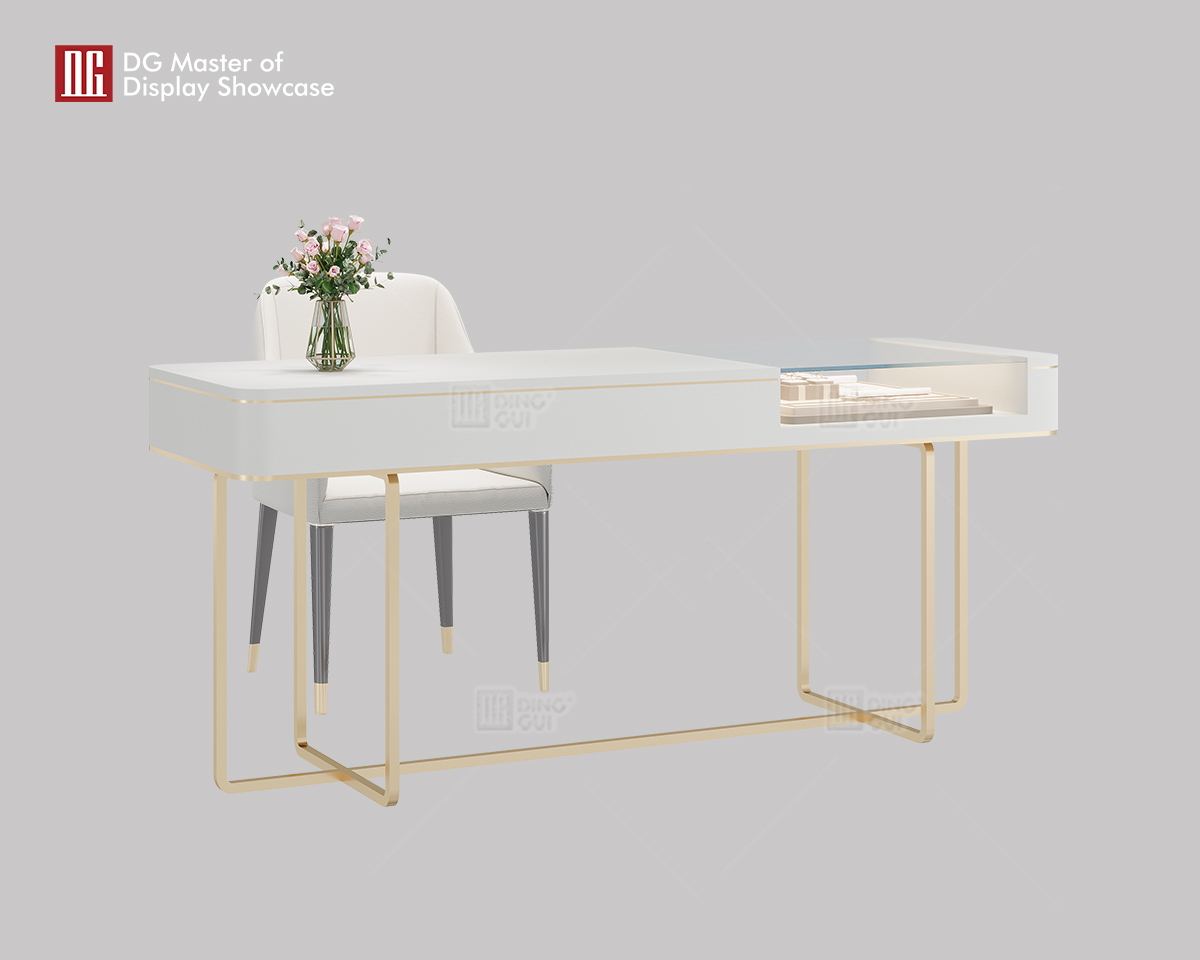 DG Showcase Custom Jewellery Watch Experience Table Store For Fancy Luxury Retail Store Shop Design 7