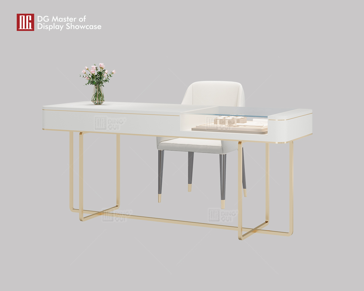 DG Showcase Custom Jewellery Watch Experience Table Store For Fancy Luxury Retail Store Shop Design 8