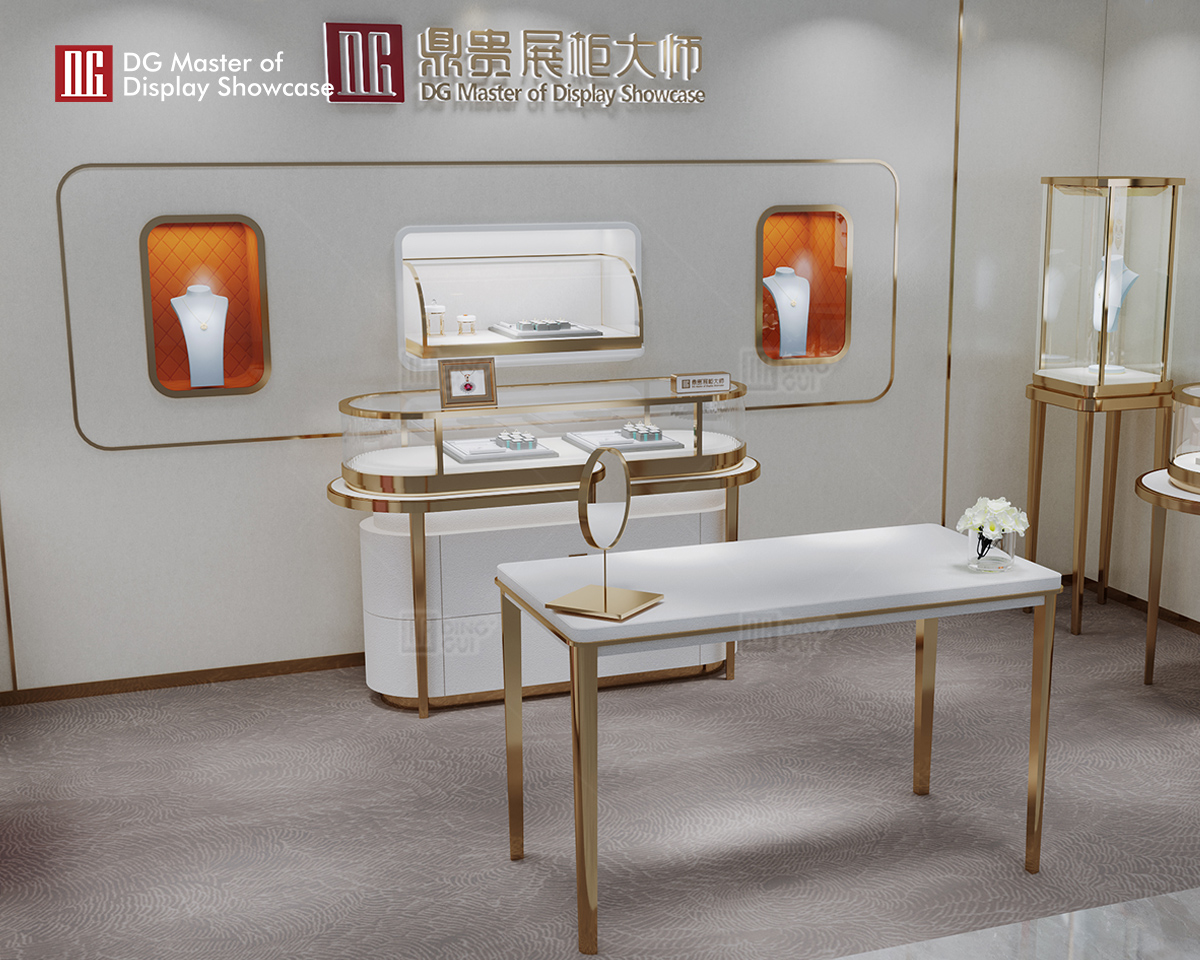 Luxury Combination Display Cabinet: Modern Black Display Stand 7