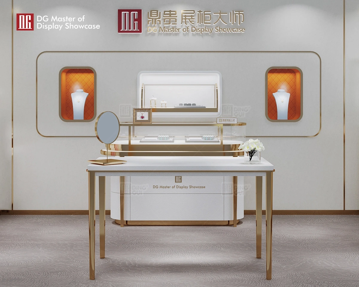 DG Showcase Vetrina espositiva per orologi e gioielli di lusso, nuovo design, produttore di armadietti da parete personalizzati 1