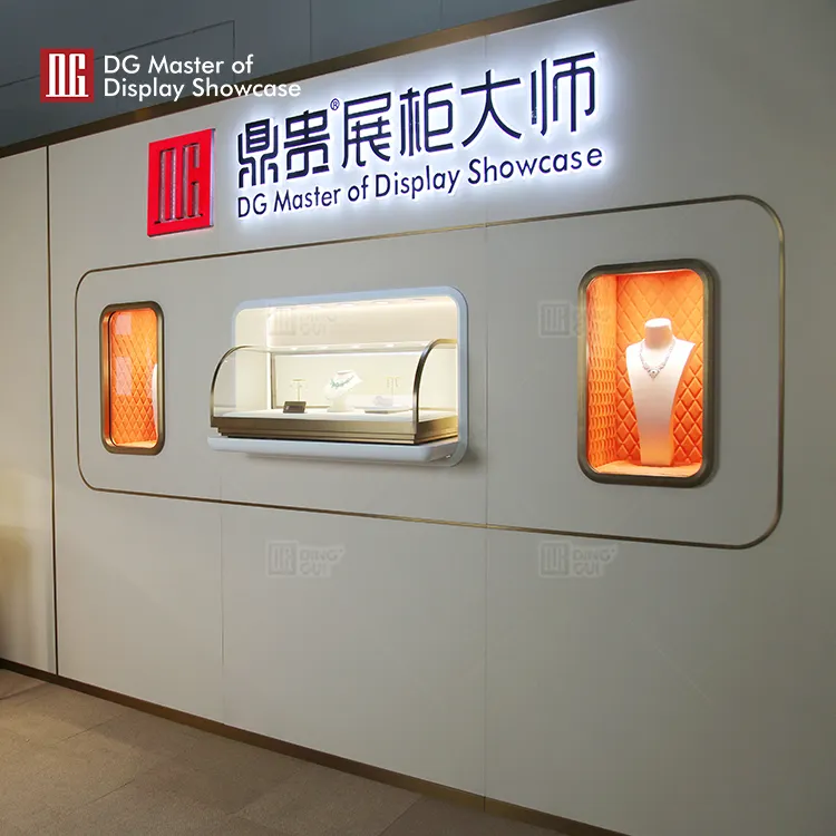 Luxury Combination Display Cabinet: Modern Black Display Stand 5