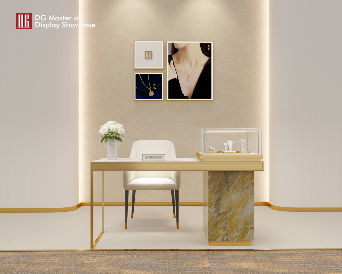 DG's forhandlingsbord til marmor, eksklusivt smykkeskab 10