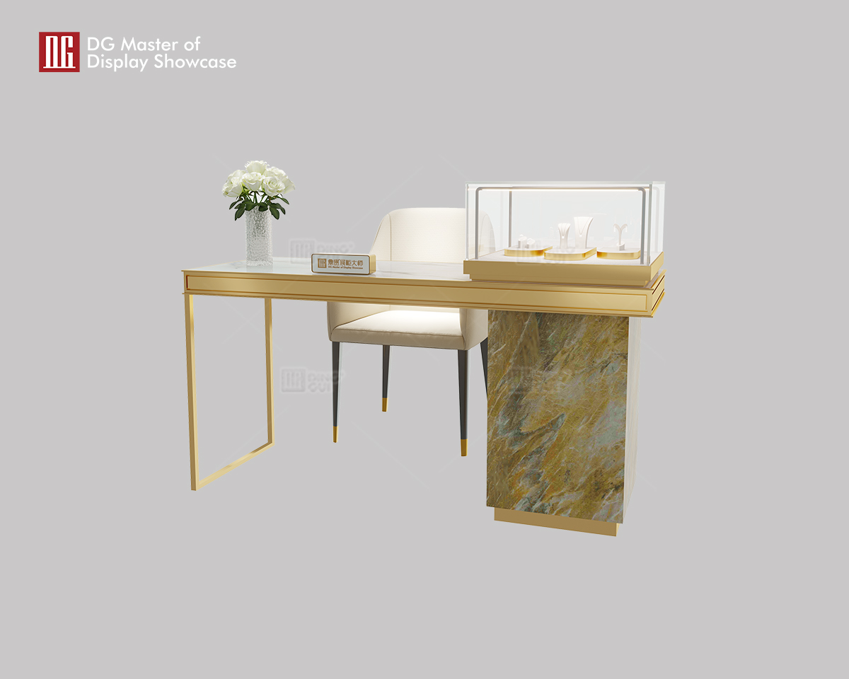 DG's forhandlingsbord til marmor, eksklusivt smykkeskab 8