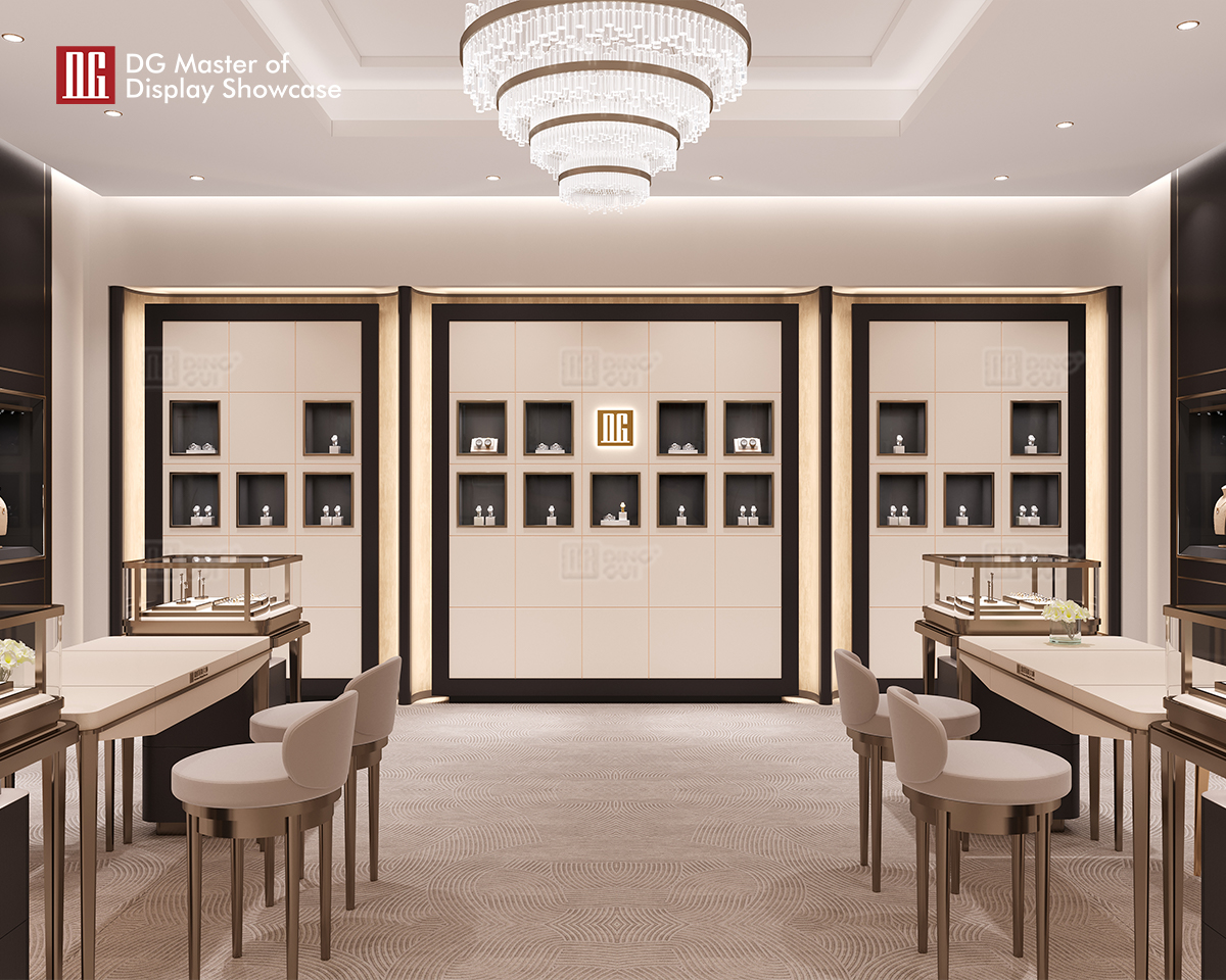 high end modern black display cabinet manufacturer | DG Display Showcase 10