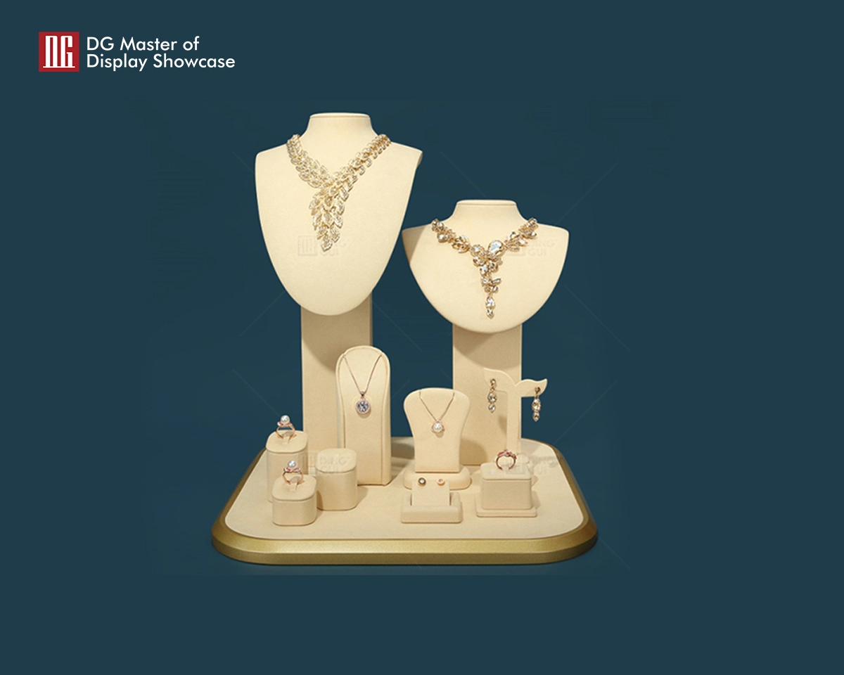 Exhibición de joyería personalizada DG, conjunto completo de accesorios, fabricante 1
