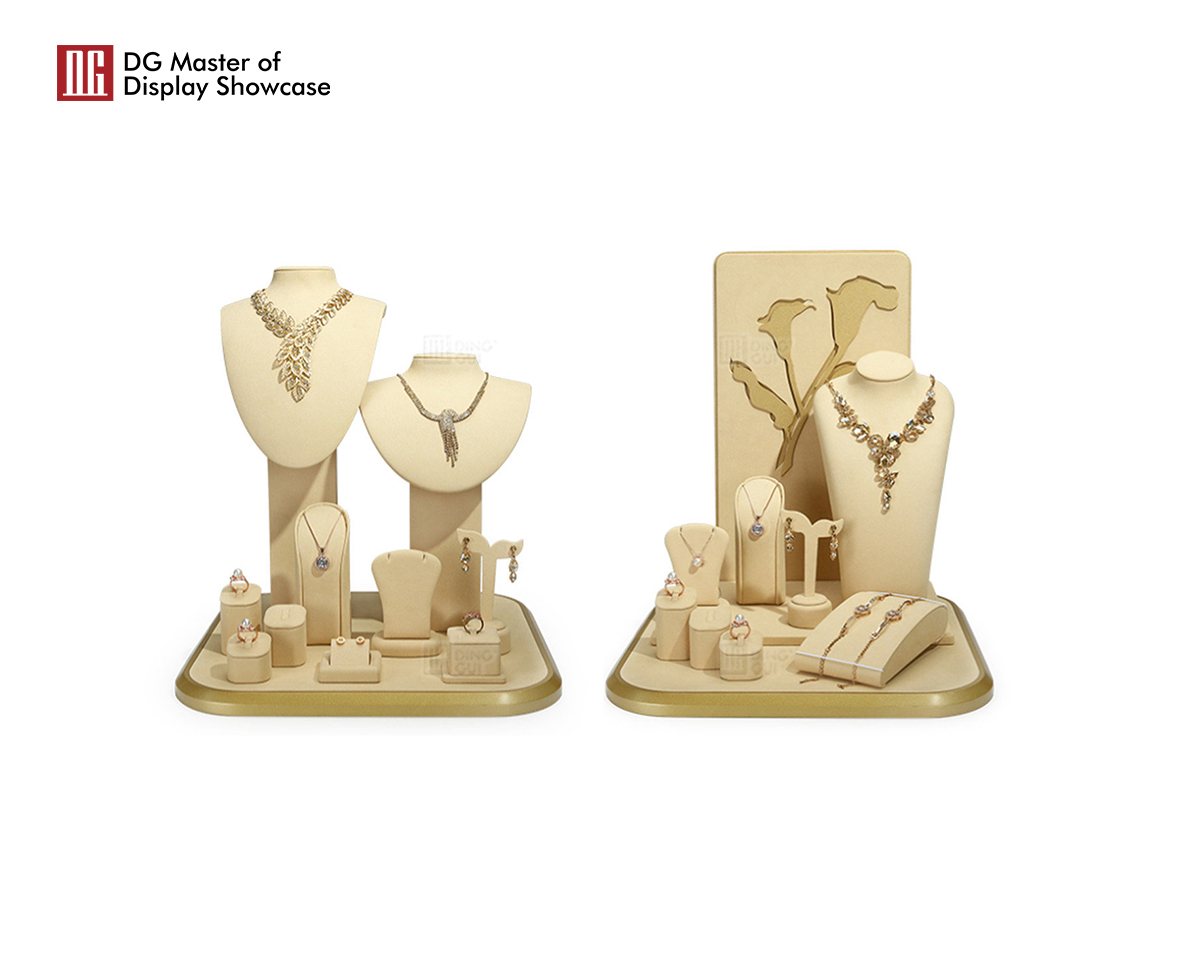 Exhibición de joyería personalizada DG, conjunto completo de accesorios, fabricante 8