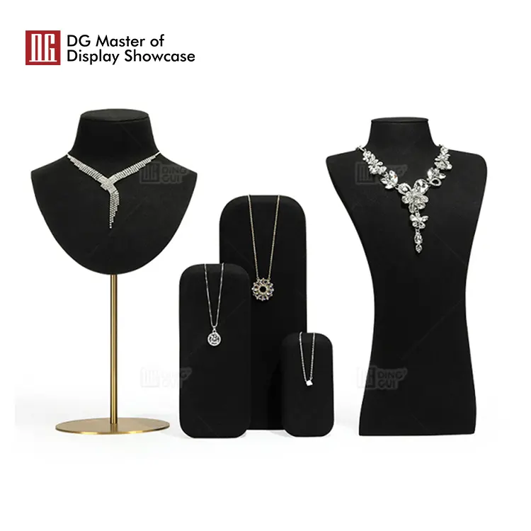 professional black velvet jewelry trays design solution | DG Display Showcase 4