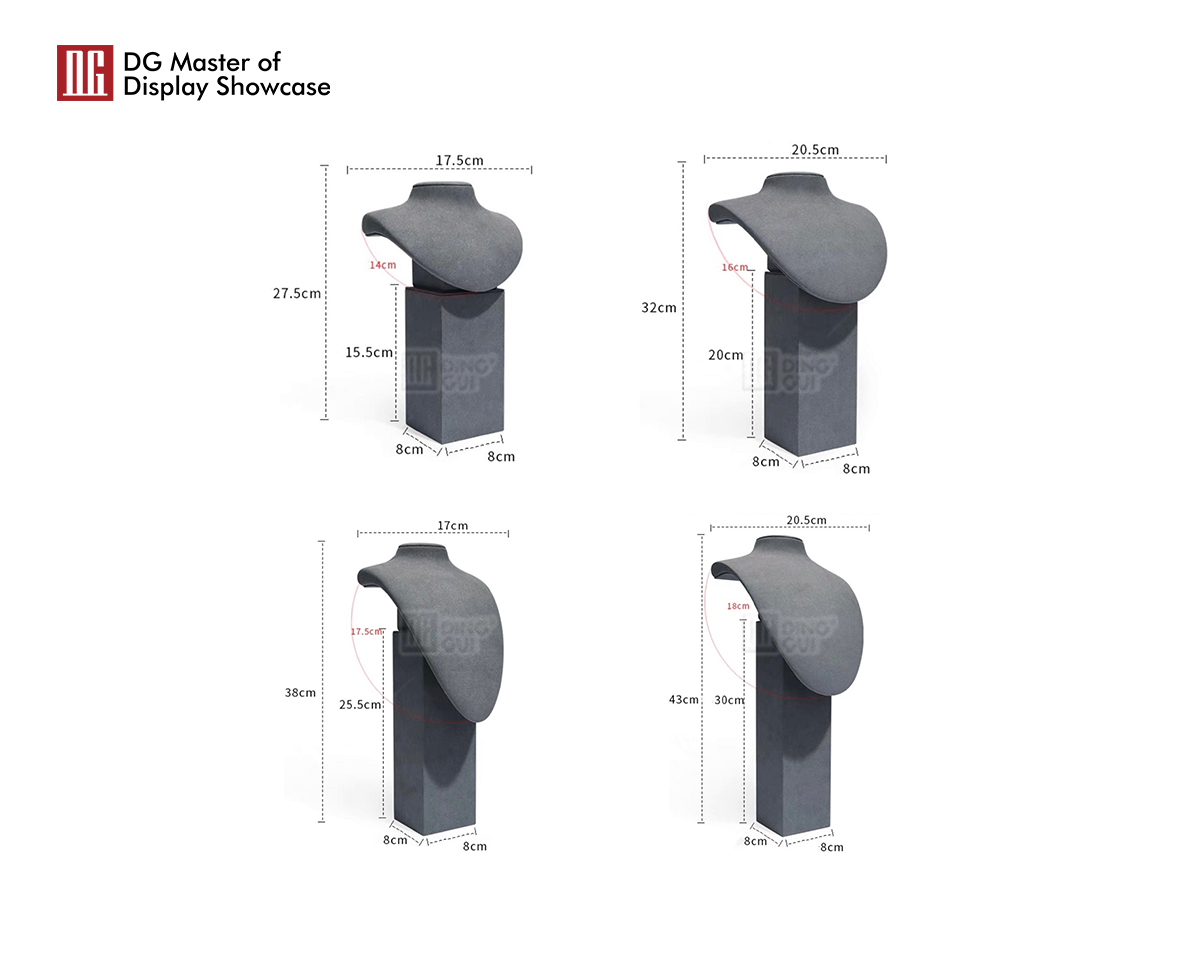 DG Showcase Simple Design Jewelry Display Props For Exquisite Shop 10