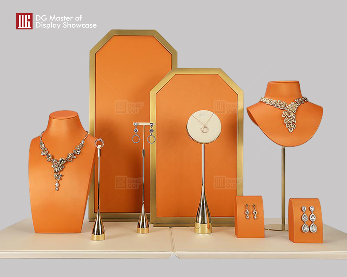 DG Showcase Luxury Jewelry Display Props Set Custom Fancy store Decoration 7