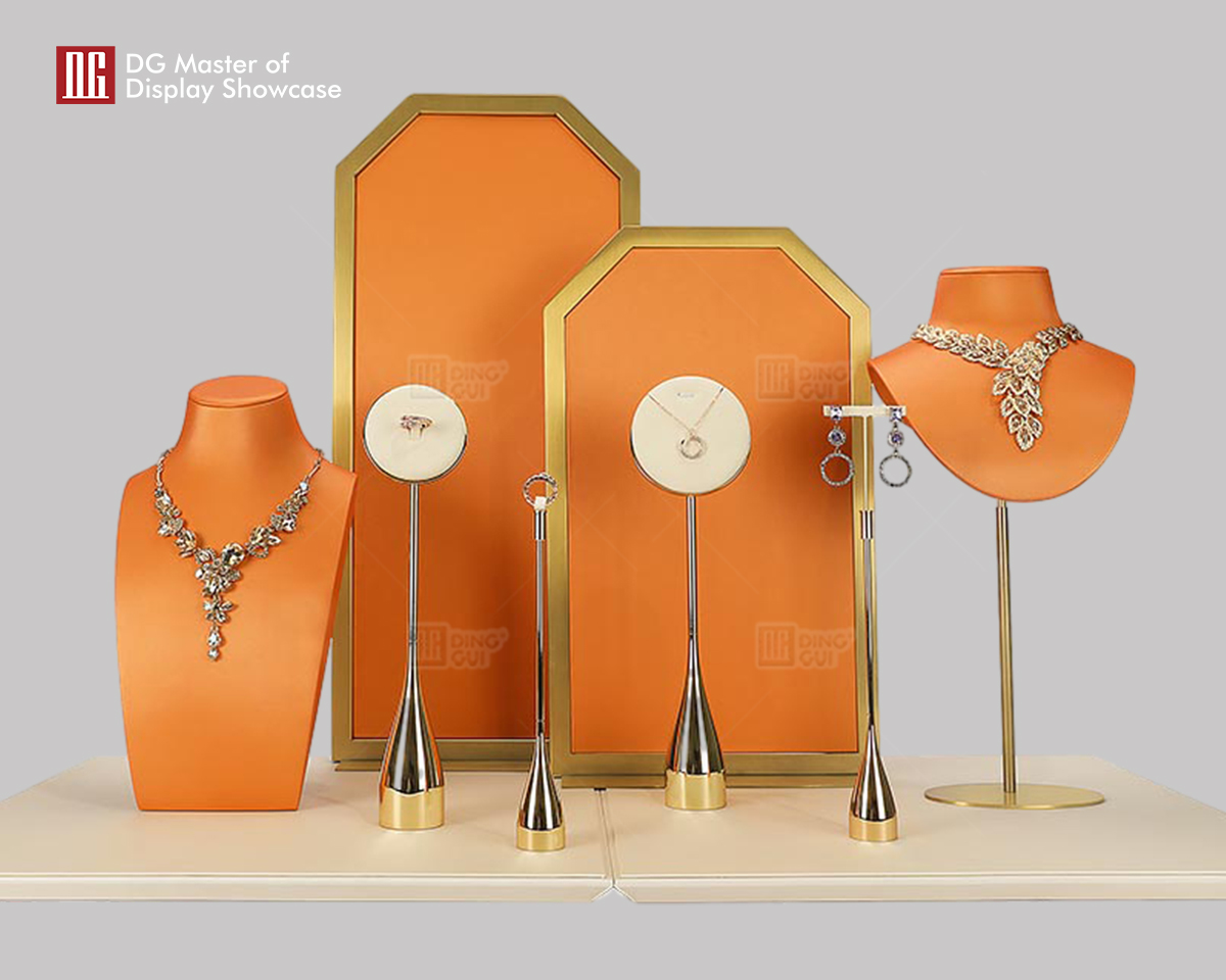 DG Showcase Luxury Jewelry Display Props Set Custom Fancy store Decoration 8
