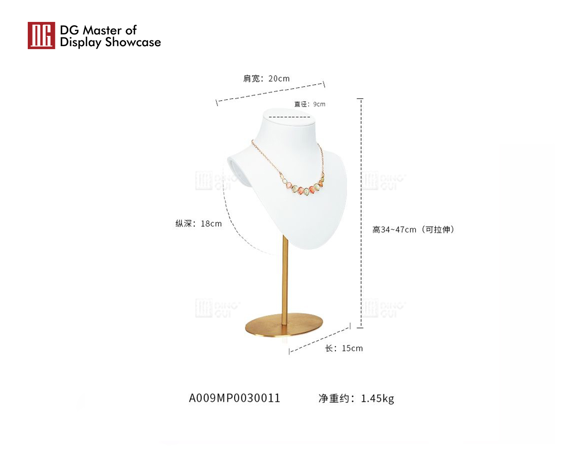 DG Showcase, sada rekvizít na vystavenie luxusných šperkov na mieru pre interiérový dizajn obchodu 10