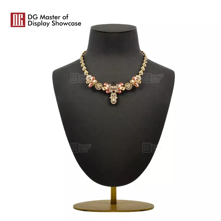 Stainless Steel and Velvet Jewelry Display Set - Elegant Showcase 5