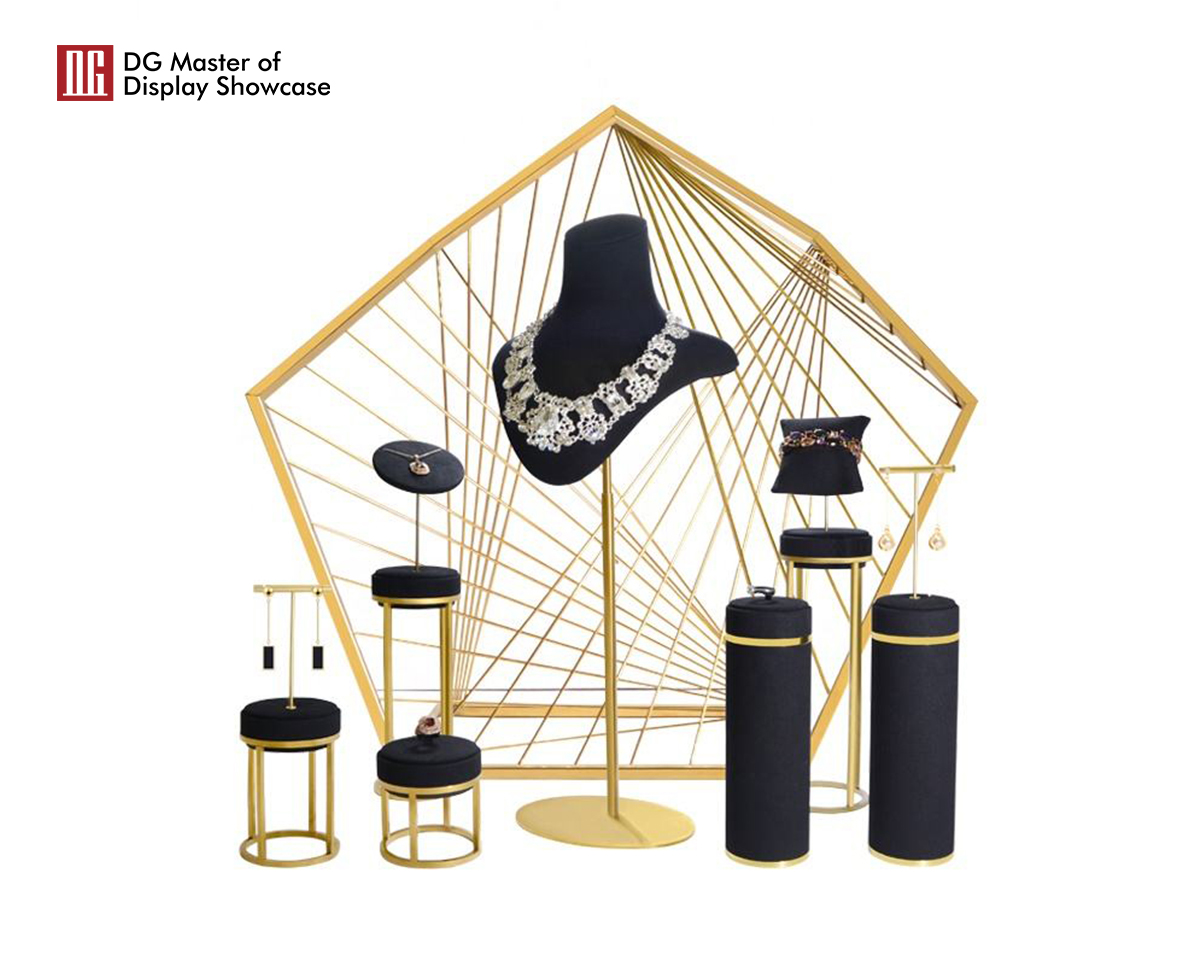 DG Showcase Jewelry Display Stands Stand Sets In Stock Showcase Modern Design 6