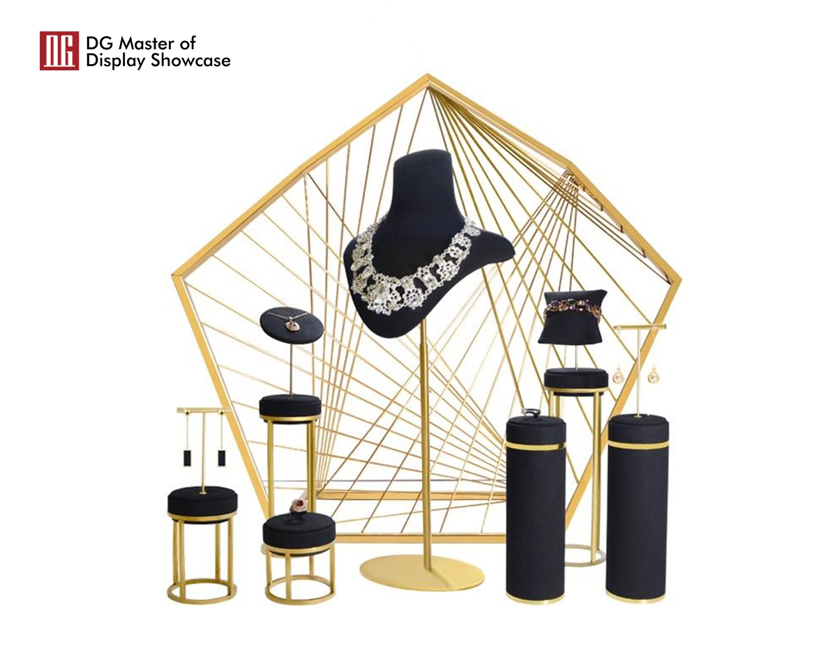 DG Showcase Jewelry Display Stands Stand Sets In Stock Showcase Modern Design 1